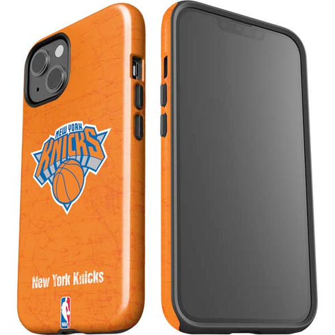 NBA New York Knicks Orange Primary Logo iPhone 14 Plus Impact Case