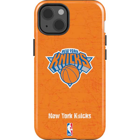 NBA New York Knicks Orange Primary Logo iPhone 15 Impact Case