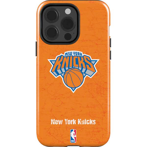 NBA New York Knicks Orange Primary Logo iPhone 15 Pro Impact Case