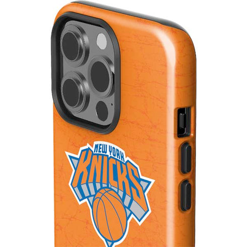 NBA New York Knicks Orange Primary Logo iPhone 14 Pro Impact Case