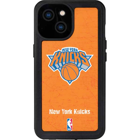 NBA New York Knicks Orange Primary Logo iPhone 15 Waterproof Case