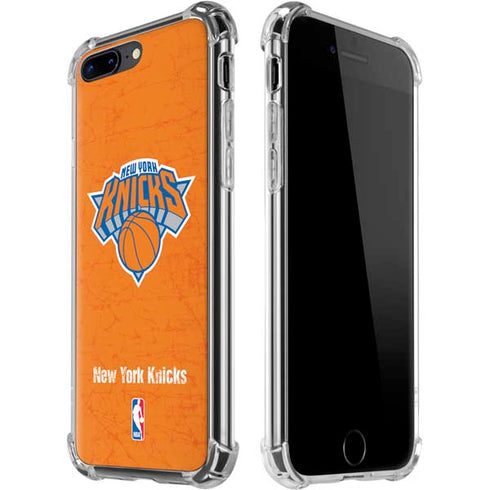 NBA New York Knicks Orange Primary Logo iPhone 7/8 Plus Clear Case