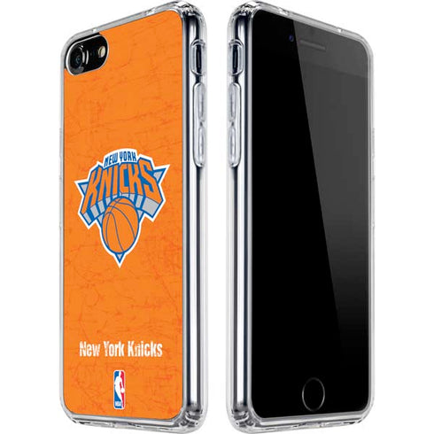 NBA New York Knicks Orange Primary Logo iPhone SE (2nd & 3rd Gen) Clear Case