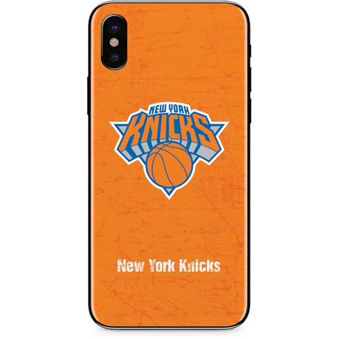 NBA New York Knicks Orange Primary Logo iPhone X Skin