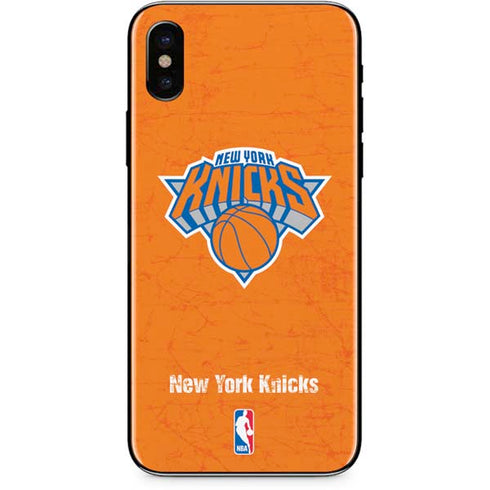 NBA New York Knicks Orange Primary Logo iPhone XS Skin