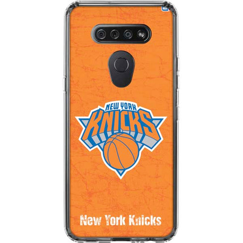 NBA New York Knicks Orange Primary Logo LG K51/Q51 Clear Case