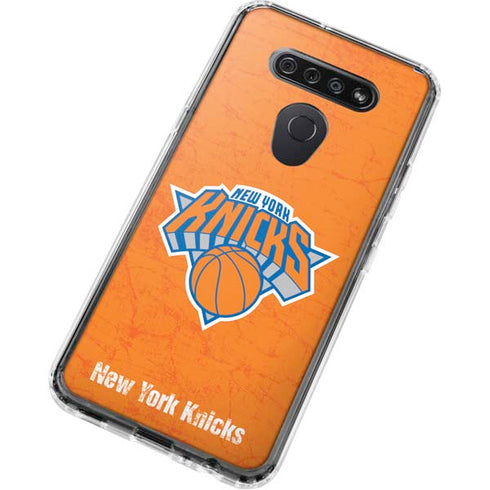 NBA New York Knicks Orange Primary Logo LG K51/Q51 Clear Case