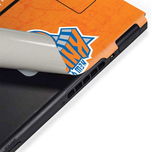 NBA New York Knicks Orange Primary Logo Nintendo Switch Bundle Skin