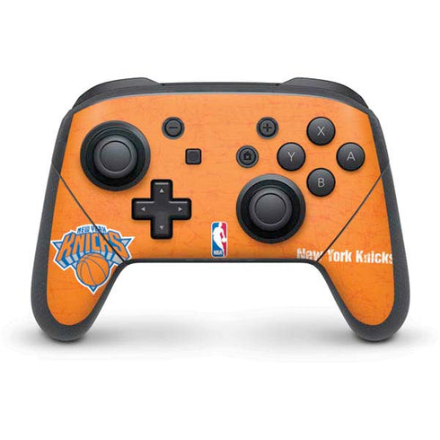 NBA New York Knicks Orange Primary Logo Nintendo Switch Pro Controller Skin
