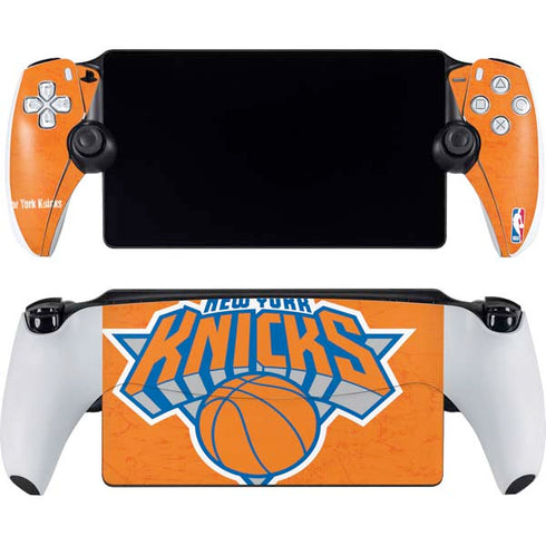 NBA New York Knicks Orange Primary Logo PlayStation Portal Remote Player Skin