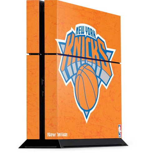 NBA New York Knicks Orange Primary Logo PS4 Console Skin
