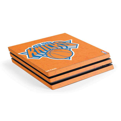 NBA New York Knicks Orange Primary Logo PS4 Pro Console Skin