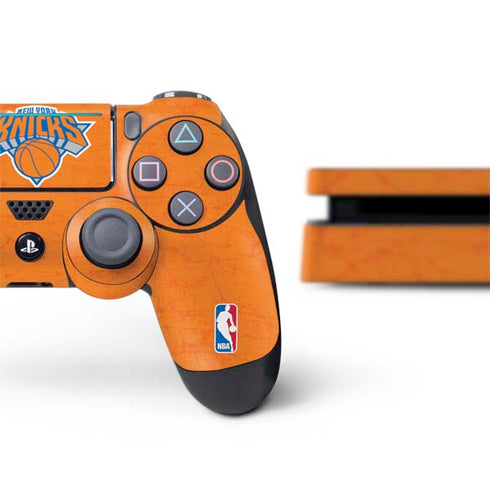 NBA New York Knicks Orange Primary Logo PS4 Slim Bundle Skin