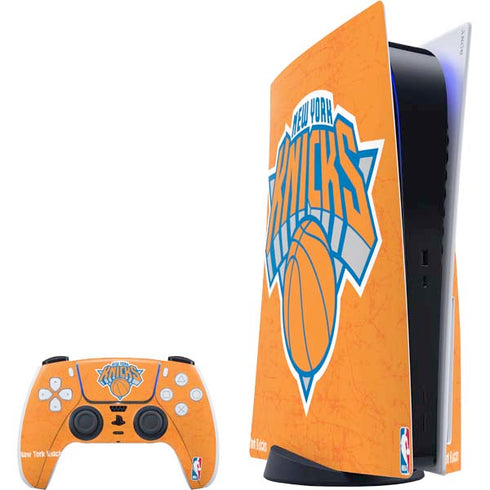 NBA New York Knicks Orange Primary Logo PS5 Bundle Skin