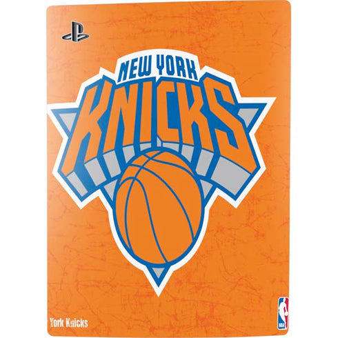 NBA New York Knicks Orange Primary Logo PS5 Console Skin