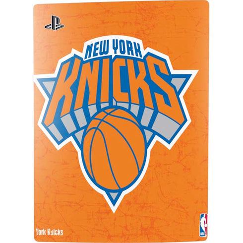 NBA New York Knicks Orange Primary Logo PS5 Digital Edition Console Skin