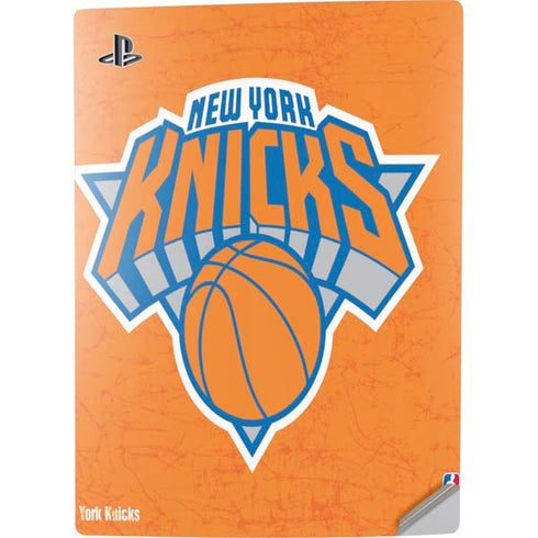 NBA New York Knicks Orange Primary Logo PS5 Digital Edition Console Skin