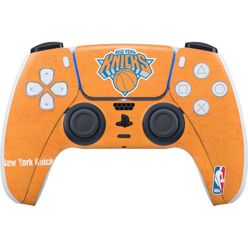 NBA New York Knicks Orange Primary Logo PS5 Controller Skin
