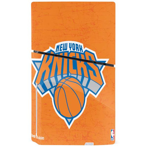 NBA New York Knicks Orange Primary Logo PS5 Slim Disk Bundle Skin