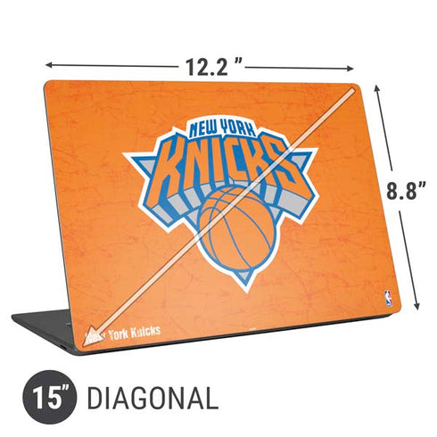 NBA New York Knicks Orange Primary Logo Universal Laptop 15in (12.2 x 8.8in) Skin