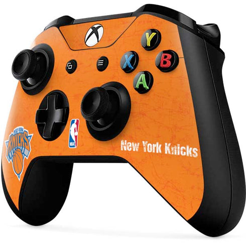 NBA New York Knicks Orange Primary Logo Xbox One X Controller Skin