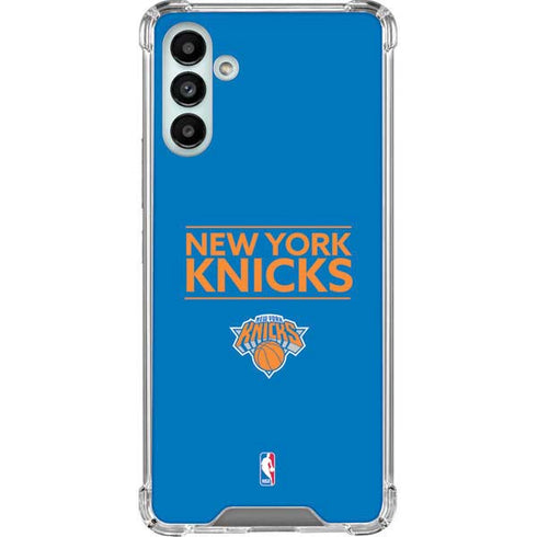 NBA New York Knicks Standard - Blue Galaxy A13 5G Clear Case