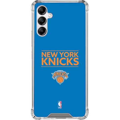 NBA New York Knicks Standard - Blue Galaxy A14 5G Clear Case