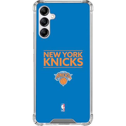 NBA New York Knicks Standard - Blue Galaxy A15 5G Clear Case