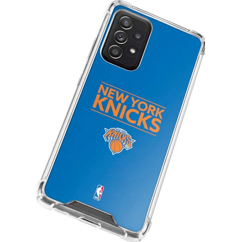 NBA New York Knicks Standard - Blue Galaxy A52 5G Clear Case