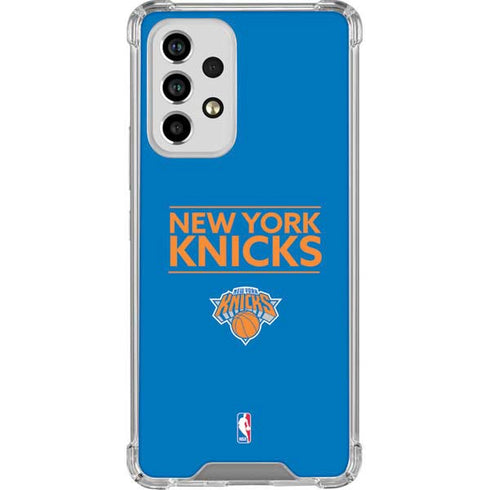 NBA New York Knicks Standard - Blue Galaxy A53 5G Clear Case