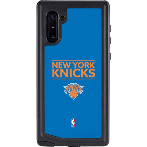 NBA New York Knicks Standard - Blue Galaxy Note 10 Waterproof Case