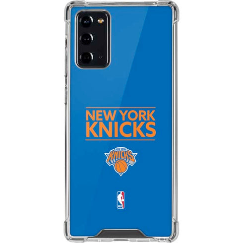 NBA New York Knicks Standard - Blue Galaxy Note20 5G Clear Case