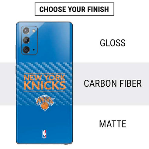 NBA New York Knicks Standard - Blue Galaxy Note20 5G Skin