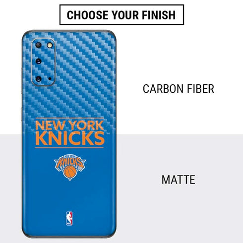 NBA New York Knicks Standard - Blue Galaxy S20 Skin