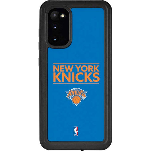 NBA New York Knicks Standard - Blue Galaxy S20 Waterproof Case