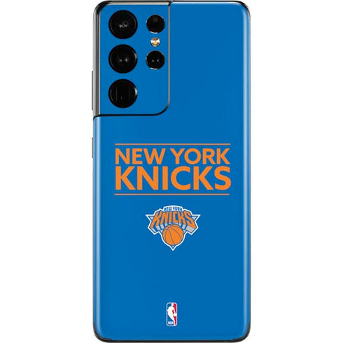 NBA New York Knicks Standard - Blue Galaxy S21 Ultra 5G Skin