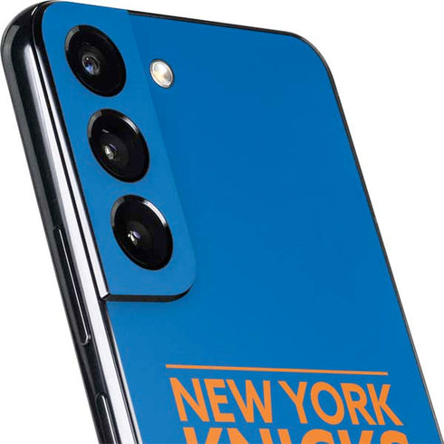 NBA New York Knicks Standard - Blue Galaxy S22 Skin