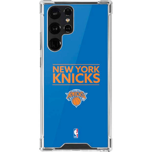 NBA New York Knicks Standard - Blue Galaxy S22 Ultra Clear Case