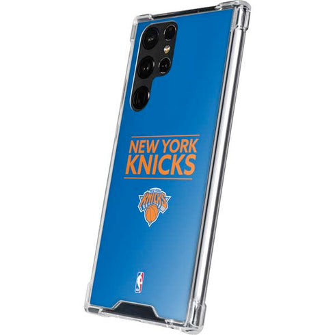 NBA New York Knicks Standard - Blue Galaxy S22 Ultra Clear Case