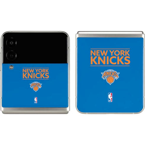 NBA New York Knicks Standard - Blue Galaxy Z Flip3 5G Skin