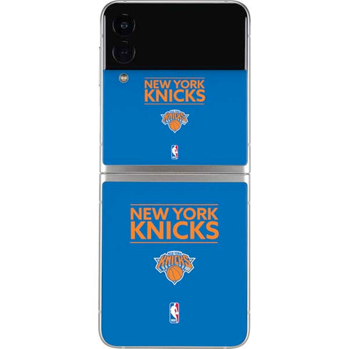 NBA New York Knicks Standard - Blue Galaxy Z Flip3 5G Skin