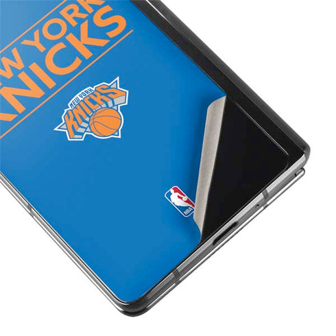 NBA New York Knicks Standard - Blue Galaxy Z Fold2 5G Skin