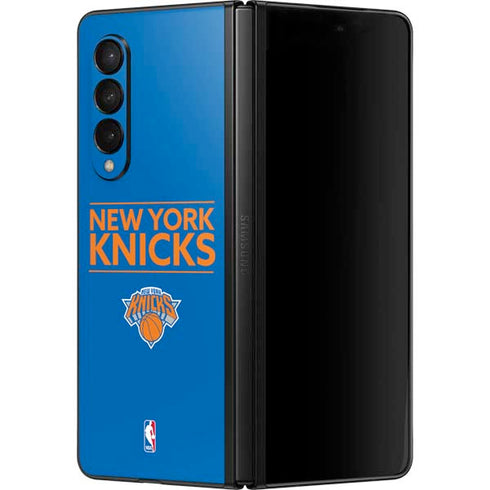 NBA New York Knicks Standard - Blue Galaxy Z Fold3 5G Skin