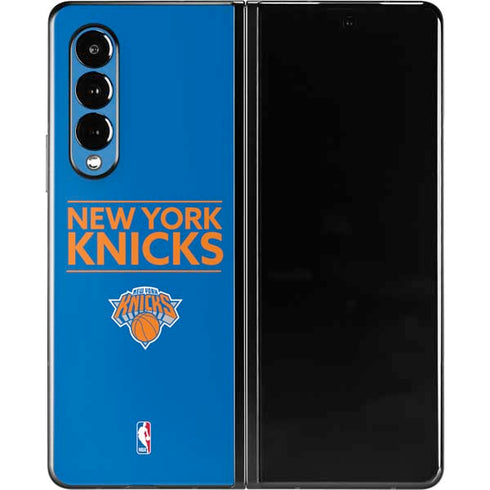 NBA New York Knicks Standard - Blue Galaxy Z Fold3 5G Skin