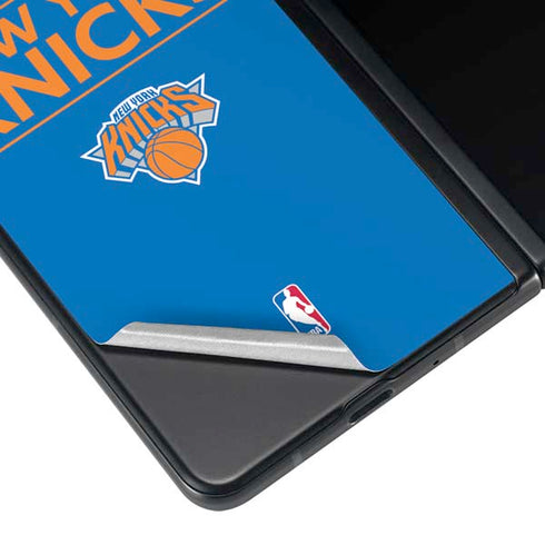 NBA New York Knicks Standard - Blue Galaxy Z Fold3 5G Skin