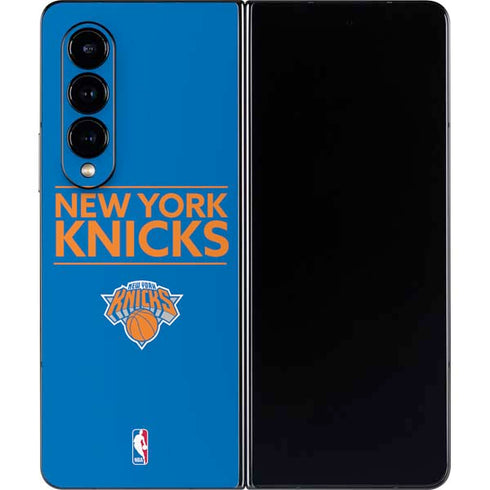 NBA New York Knicks Standard - Blue Galaxy Z Fold4 5G Skin