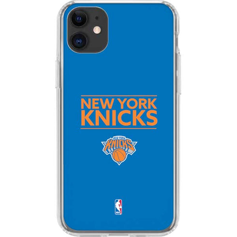 NBA New York Knicks Standard - Blue iPhone 11 Clear Case