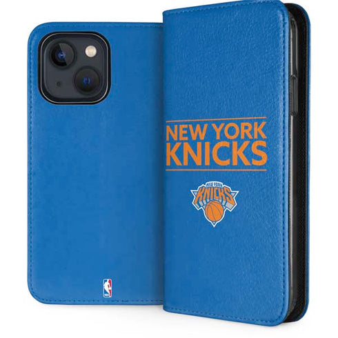NBA New York Knicks Standard - Blue iPhone 13 Folio Case