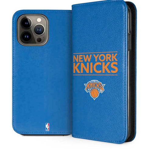 NBA New York Knicks Standard - Blue iPhone 13 Pro Max Folio Case