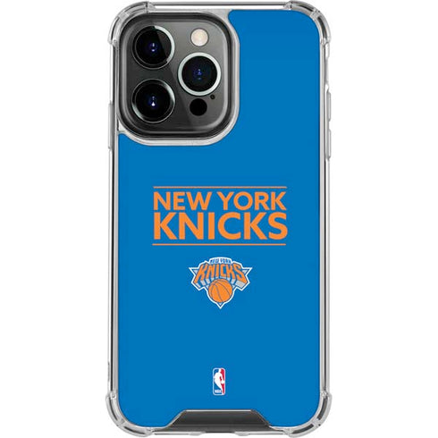 NBA New York Knicks Standard - Blue iPhone 15 Pro Clear Case